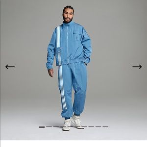 ADIDAS IVY PARK NYLON TRACK JACKET 2XS